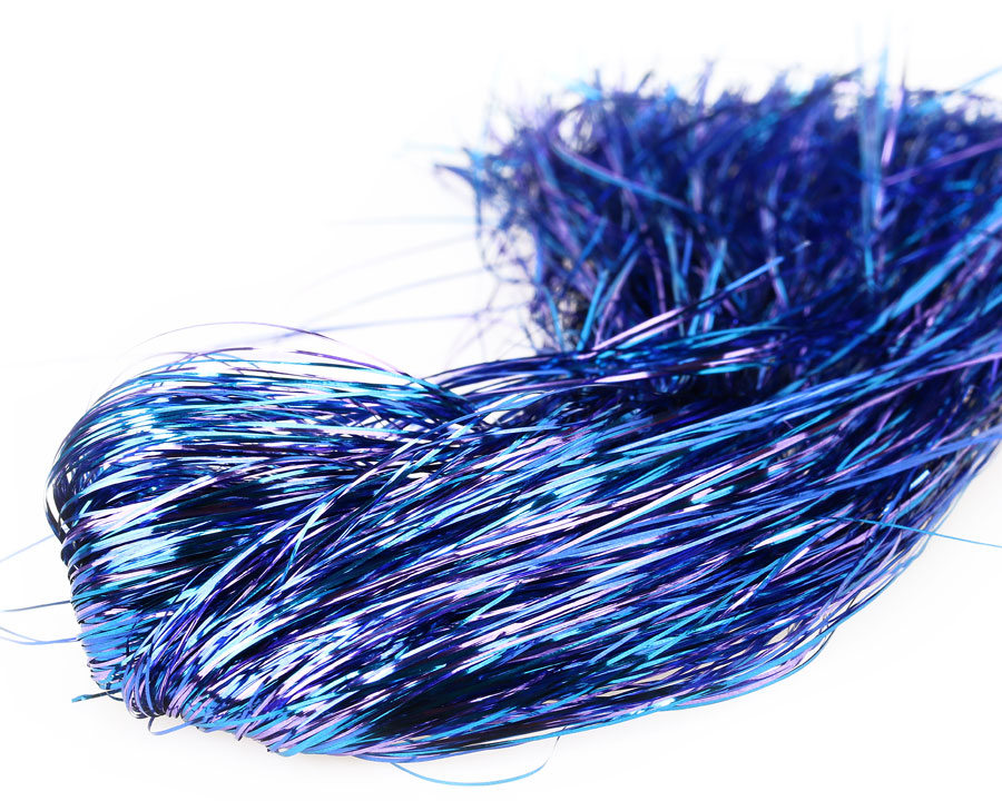 Blue hair tinsel - wide 3
